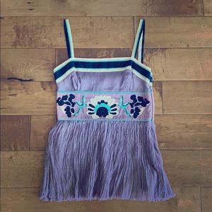 Catherine Malandrino Lilac Silk Top (Size S)